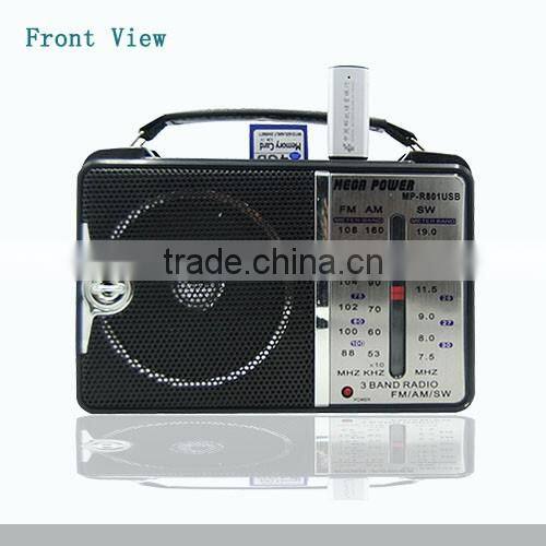 Small Usb Sd Am /fm/ Sw Radio With built-in speaker