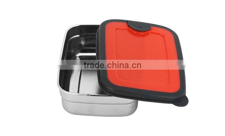 Caitang factory stainless steel 3pcs set food storage containers lunch box