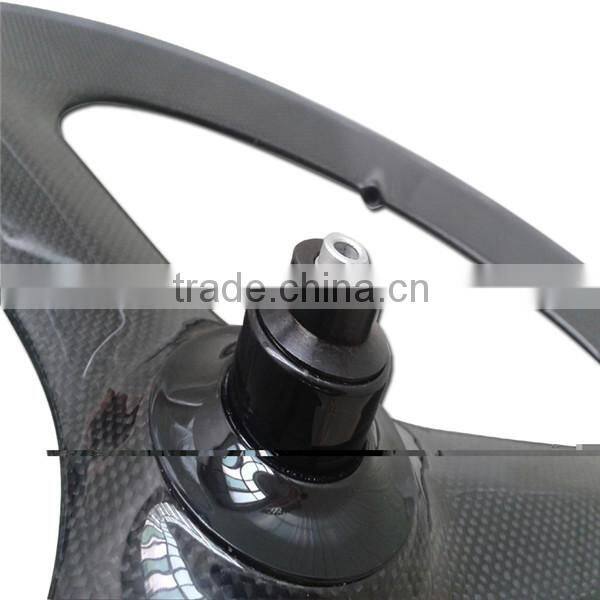 wholesale full carbon fixie wheels fixed gear bicycle wholesale clincher carbon tri spoke wheels