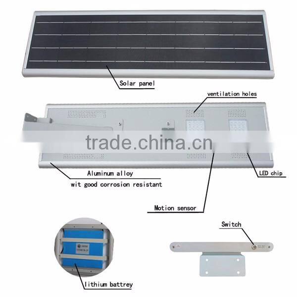 solar grid tie micro inverter pole 30w solar street light