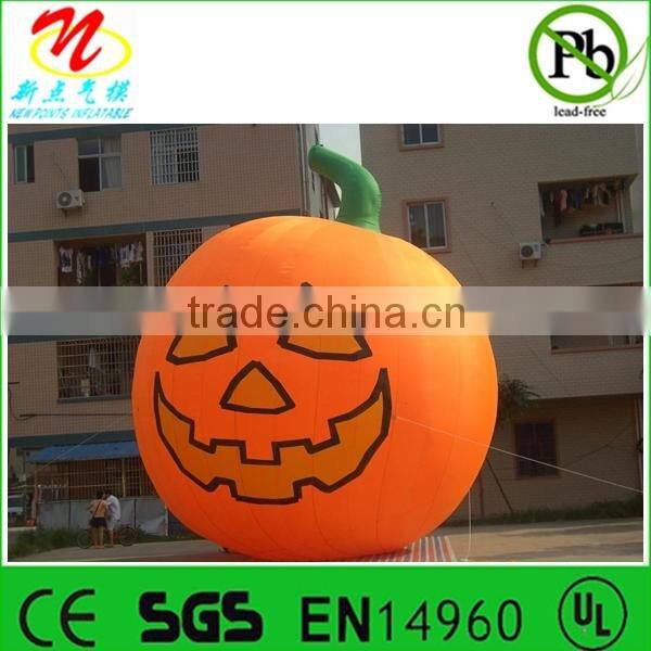 Halloween decorations large inflatable crashed UFO with rocks around