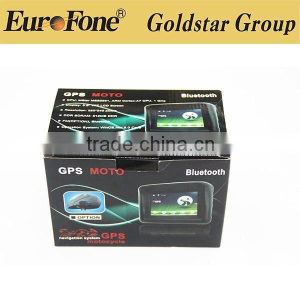 3.5" Screen Size and touch screen motorcycle navigation system