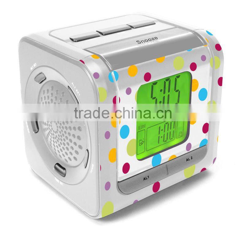 Top Sale Synchronised Projector Alarm Clock Radio