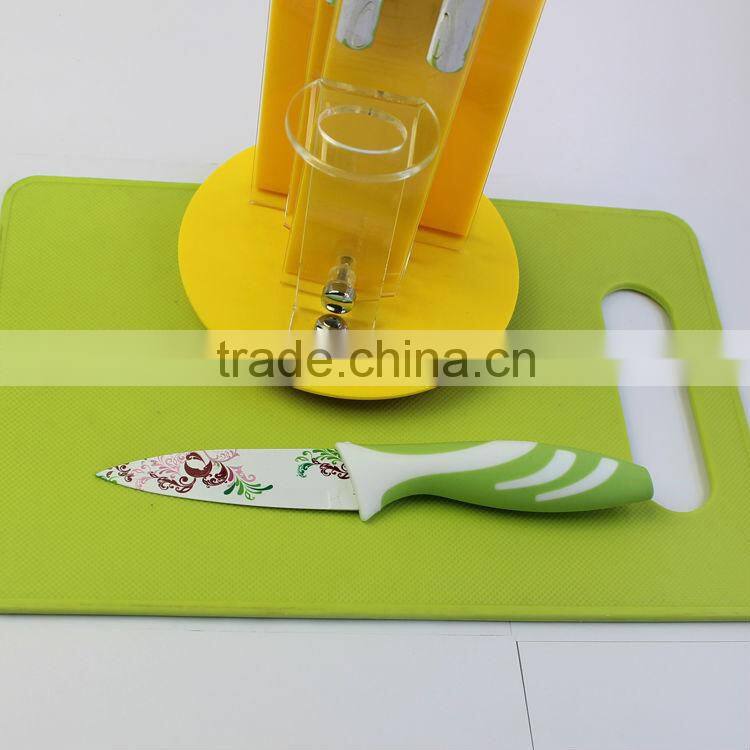 Fashion rose printing paring knife