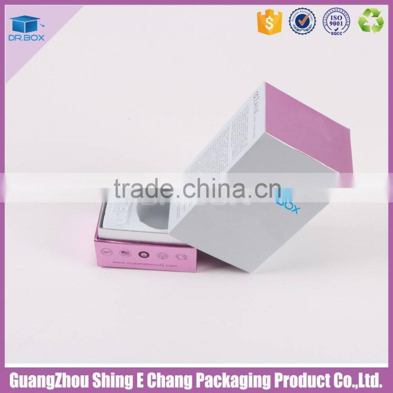 China manufacturer recyclable cosmetic packaging box with cork base