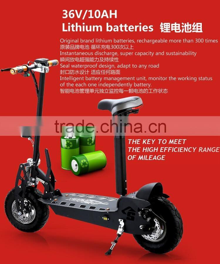 li-ion battery stand up electric scooter