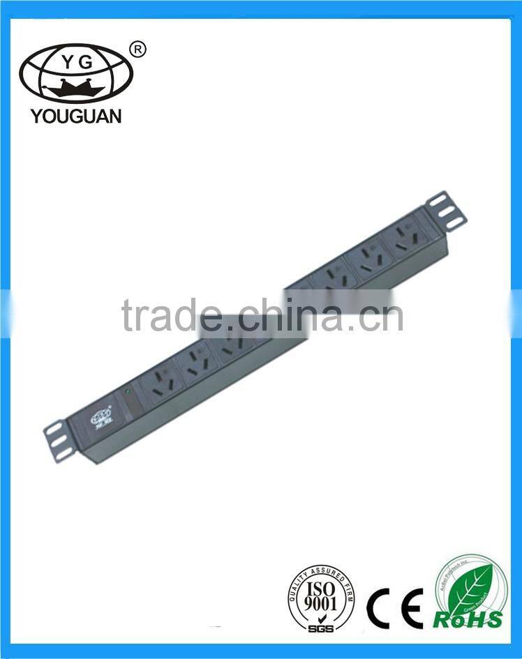 16A China type power distribution unit with indicator light