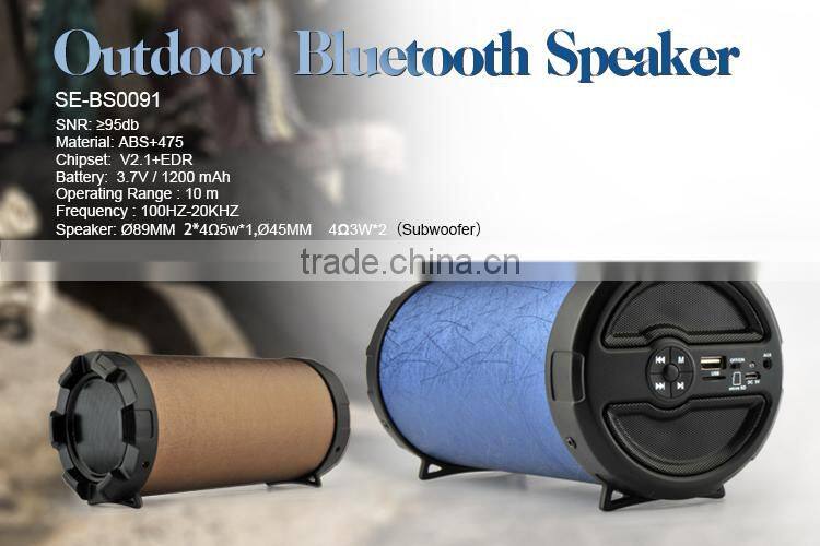 Rechargeable Outdoor Sports Waterproof Shockproof Portable Wireless Bluetooth Speaker with hands free call