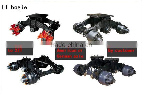 type trailer axle and boogie