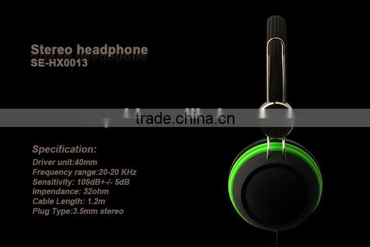 Best sound heavy bass wired stereo headphone from China factory