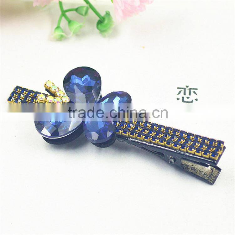 2015 Hot Alligator Hair Clip Hair Rhinestone Barrettes Boutique Bows