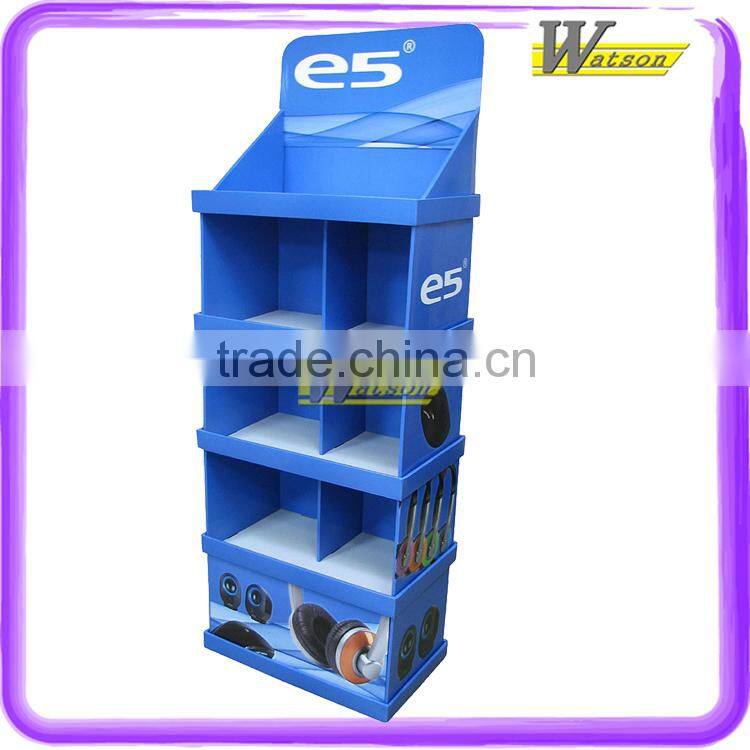 Eye-catching of advertisement compartment cardboard display rack