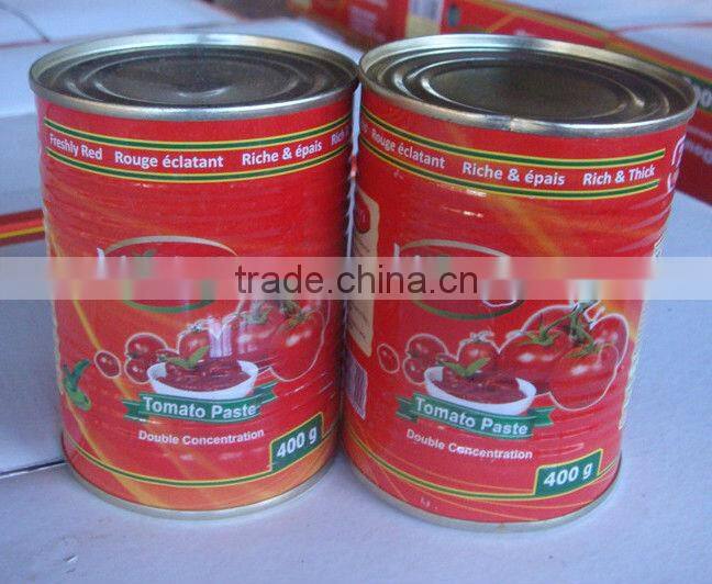 Tomato paste with paper label tin 3kg 28-30% brix,3000gx6tins