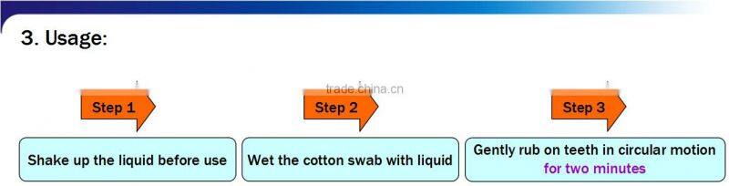 Professional effect dental teeth whitening liquid