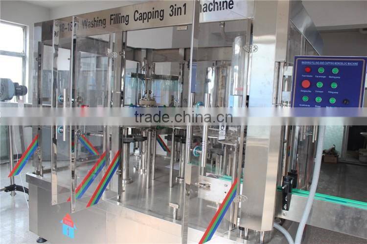 Bottled Pure water production line 3-in-1 machine water filling,washing,capping