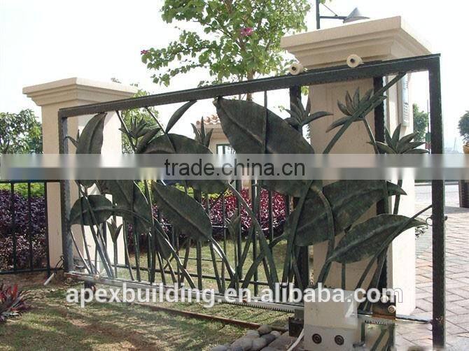 wrought iron swing open single door design screen doors