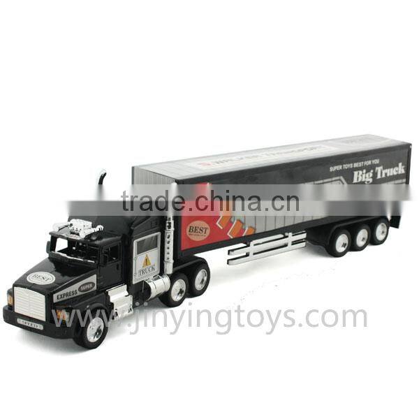 Friction powered container truck plastic toy cars