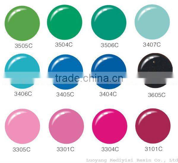 Nail art soak off glitter color uv gel