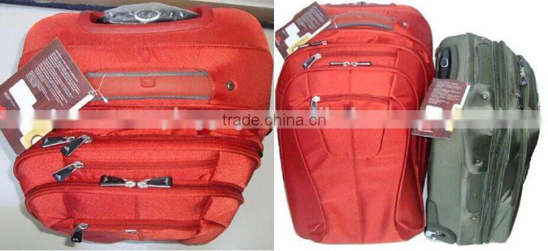 stock high quality 2pcs trolley luggage set trolley travel bag super-dobby nylon