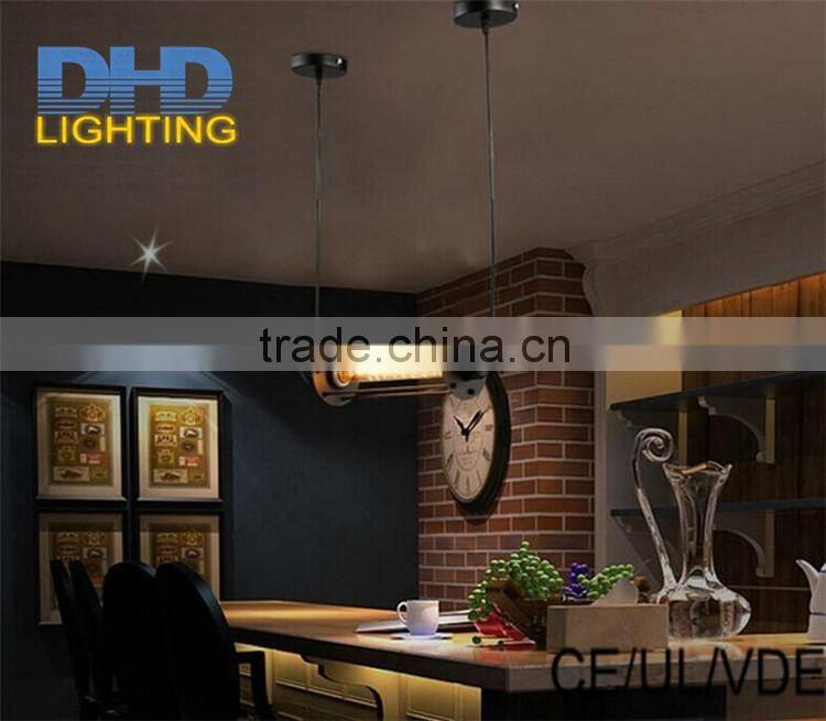Vintage Rustic Metal lampshade Edison Pendant lamp lights Retro Lustre long cage shade hanging lampe Fixture Industrial lighting