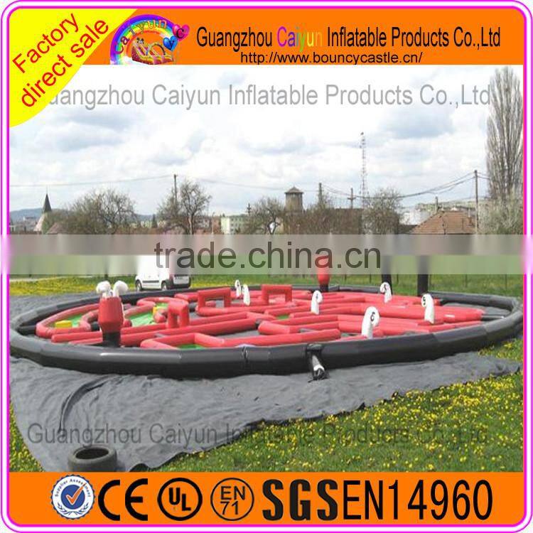 Giant inflatable playground type indoor inflatable golf course game