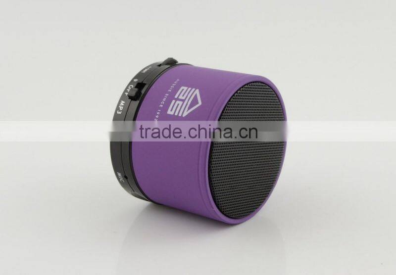 Portable Bluetooth Wireless Mini Speaker Metal/ABS Material LED Light Stereo Voice