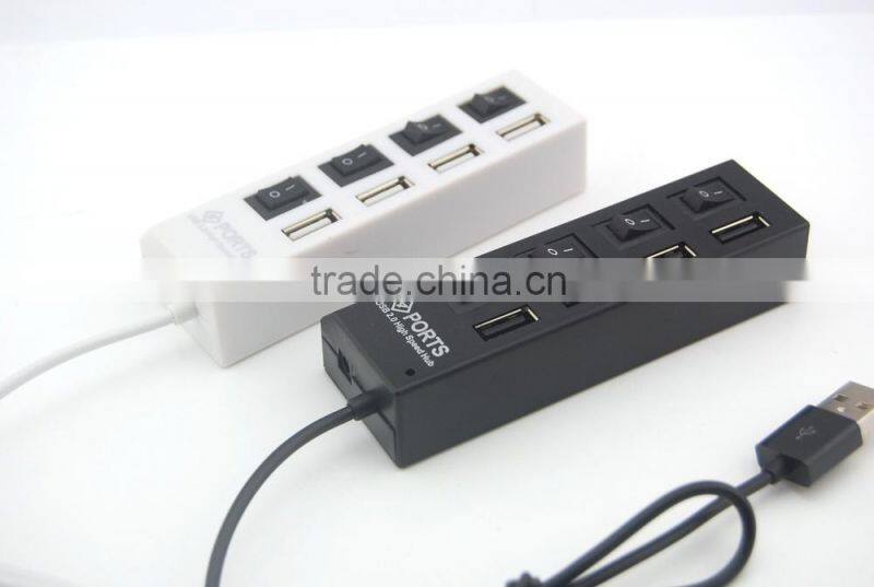 Portable 4 Ports USB 2.0 USB HUB 3.0 For Card Reader/USB Mouse/Keyboard/U Disk