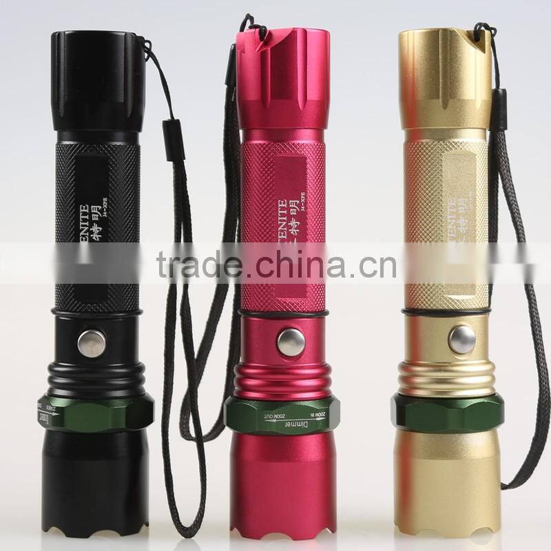 clearance sale Golden mini torch J4 rechargeable waterproof LED flashlights
