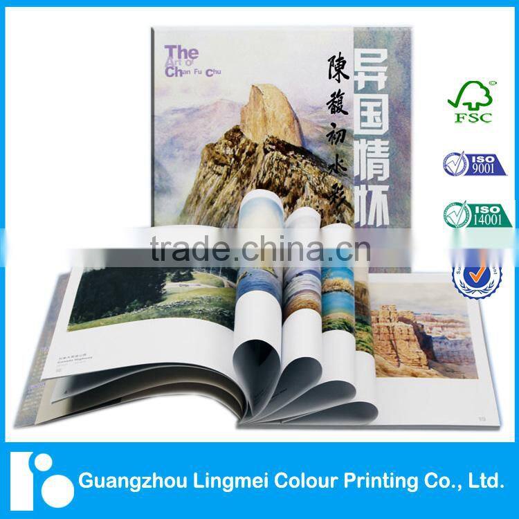 softcover travel book printing with flap