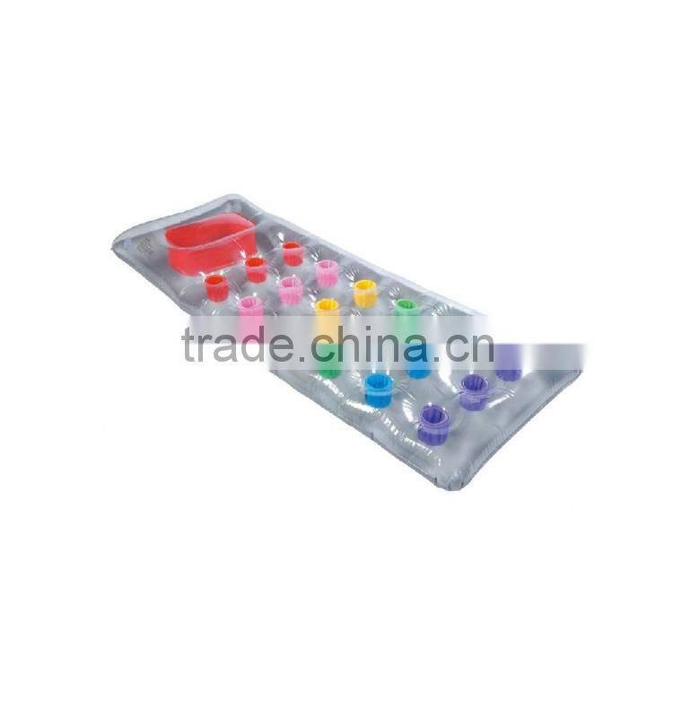 Hot sale inflatable beach mattress, PVC inflatable float mattress