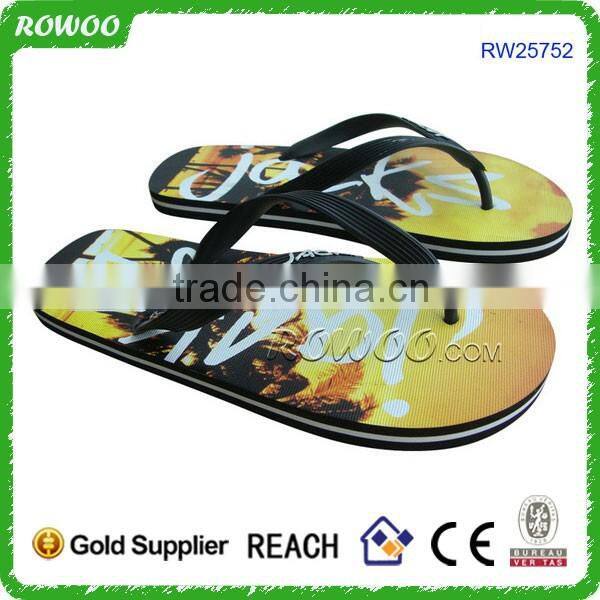 Summer Fashion Walking Beach PU Strap Men Rubber Sandals
