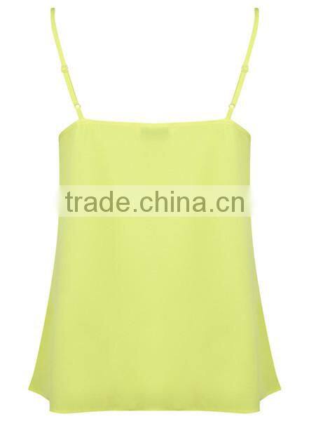 New Green Silk Fabric Ladies One Piece Camisole