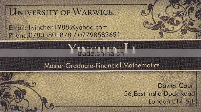 Customized Professional Debossing Business Card