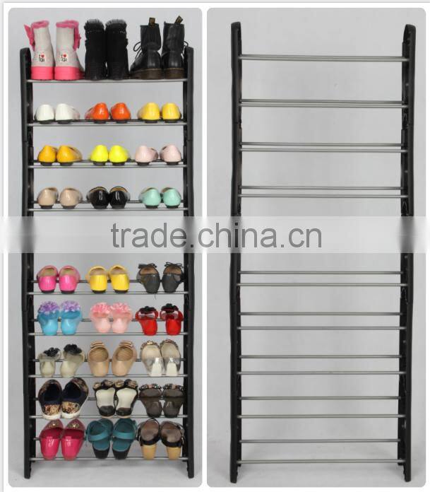 Wholesale folding portable wooden shoe rack for bedroom
