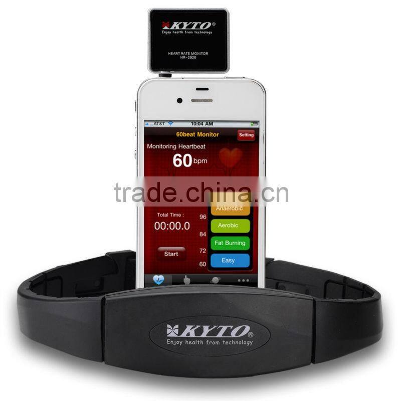 iPhone 4S 5 iPad Chest Strap Sport Calorie Free Apps Wireless Heart Rate Monitor