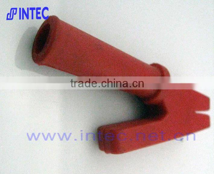 Jumper Wires Alligator Crocodile Roach Test Clip Plastic Handles Crocodile clips 55mm red color I00145