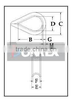 G411 WIRE ROPE THIMBLE