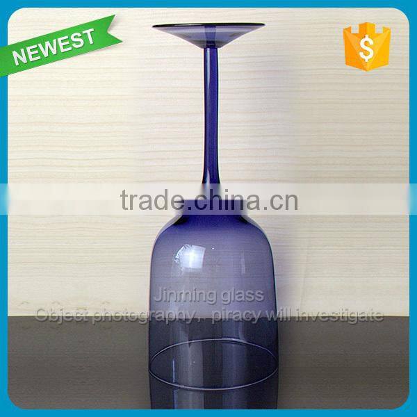 Color Glass Goblet Wine Cup Purple Color Glass Goblet Wine Cup Party Celebrate Drinking Wine Color Glass Cup Goblet