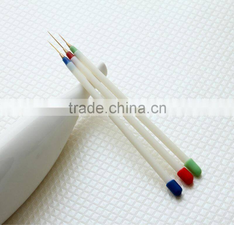 gel 3pieces professional nail brushes drawing line nail pen set nail tool kits