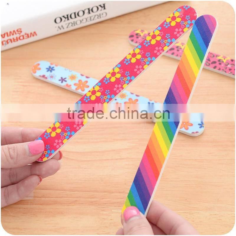 colorful flower nail file fashion nail tool design