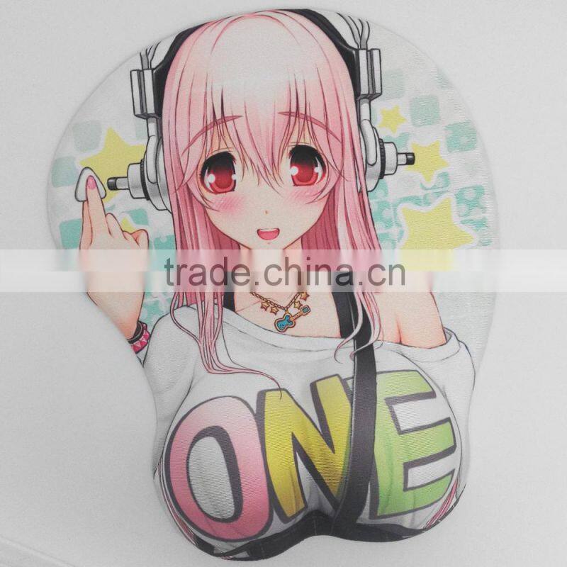 sexy girl breast 3d mousepad
