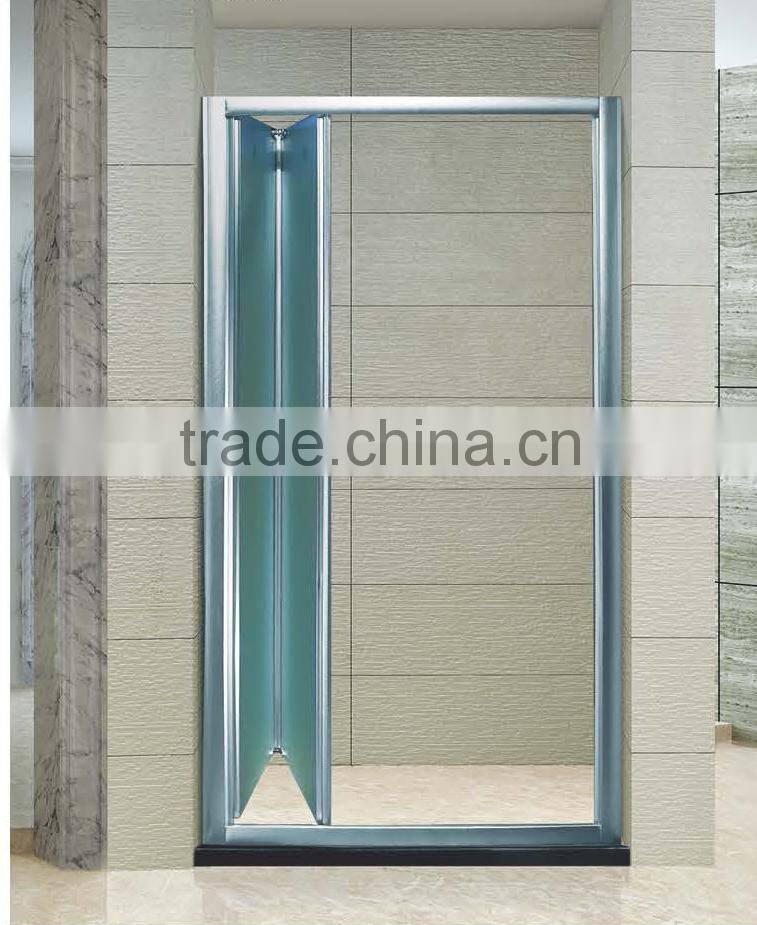 6MM Tempered Glass Aluminum Frame Folding Shower Screen (KD3207)
