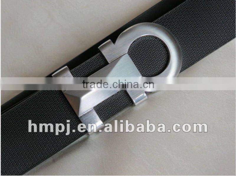 cheap pu leather belt with special buckle