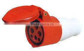 Industrial connector coupler 3P+E 380-415V~ 16A 4pin single phase IP44 214/224