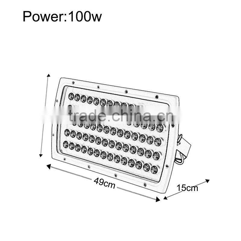 100w rgb led floodlight outdoor