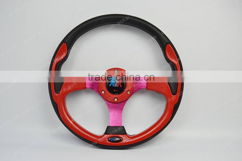 Best Quality 6 hole 320mm PU Racing Car Game Steering Wheel