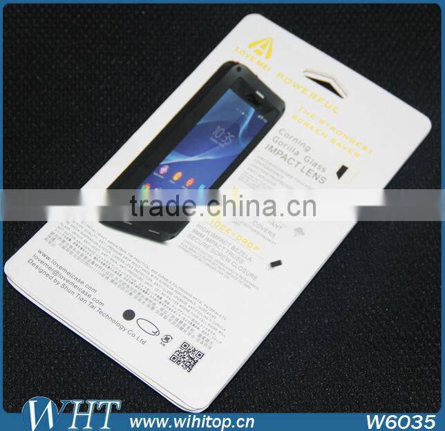 Shockproof Waterproof Case for Sony Xperia Z2 Aluminum Case Metal Powerful Case with Gorilla Glass