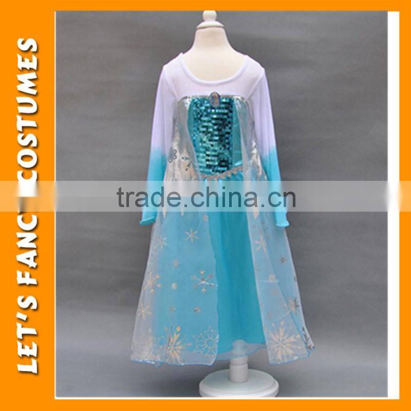 Girl Dress Summer Girls Clothes Girls Princess Anna Elsa Cosplay Costume Kid's Party Dress Dresses PGCC-1415