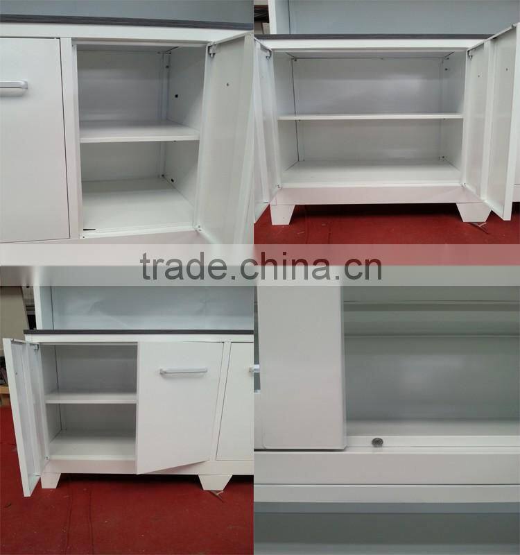 2016 Modern design modular kitchen corner wall cabinets with glass doors in dubai