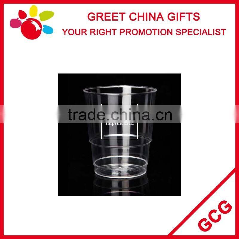 Promotional Custom Logo Printed Clear PP Plastic 10oz Disposable Ice Cream Cup Water Cup Juice Cup
